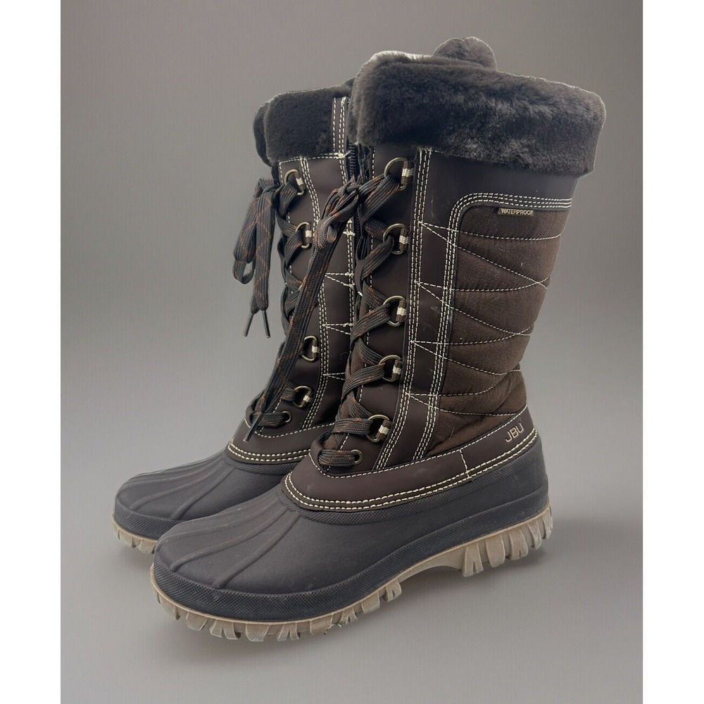 JBU by Jambu Womens Christa Waterproof Winter & Snow Boots 8 Medium Brown